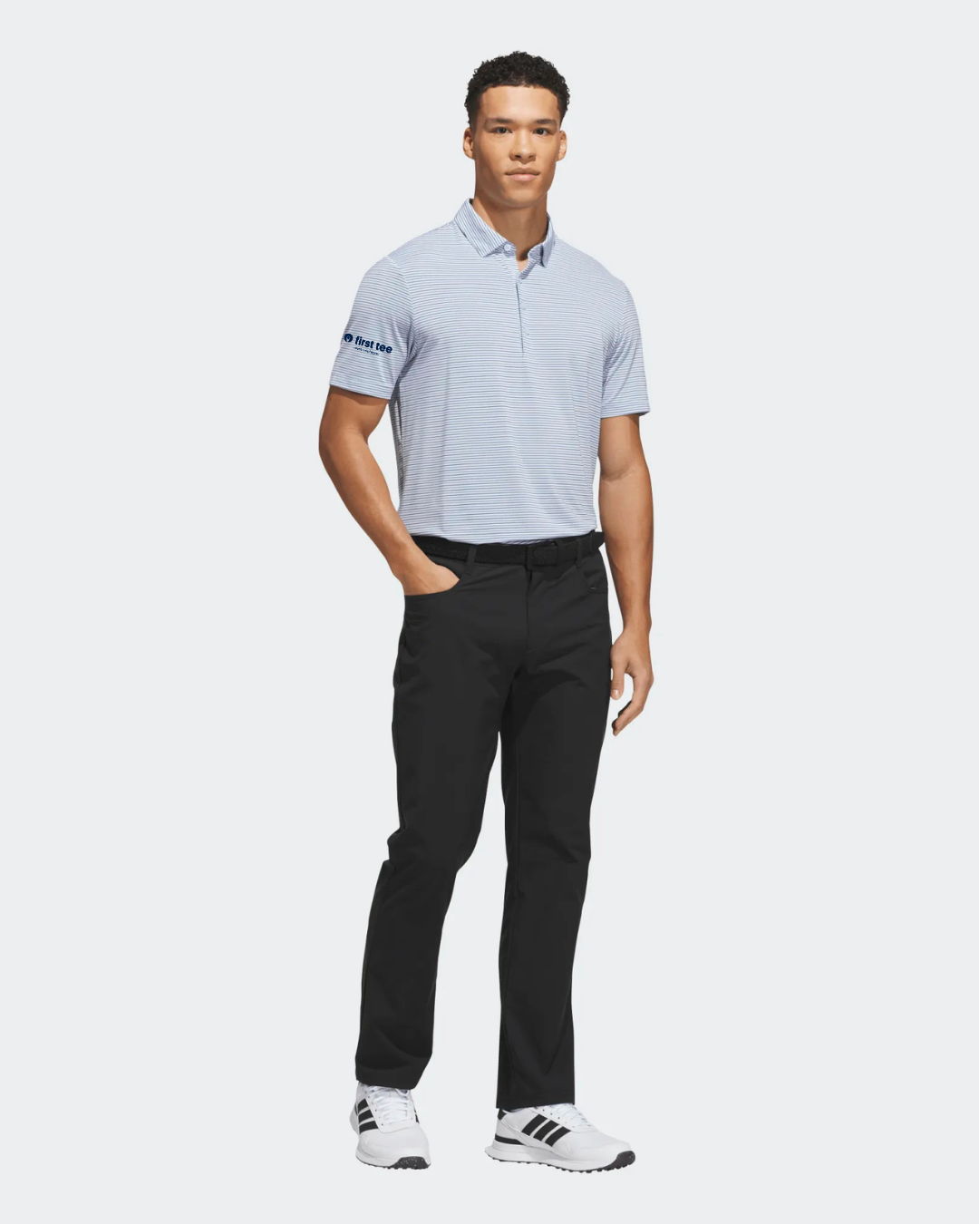 adidas Three Color Stripe Polo