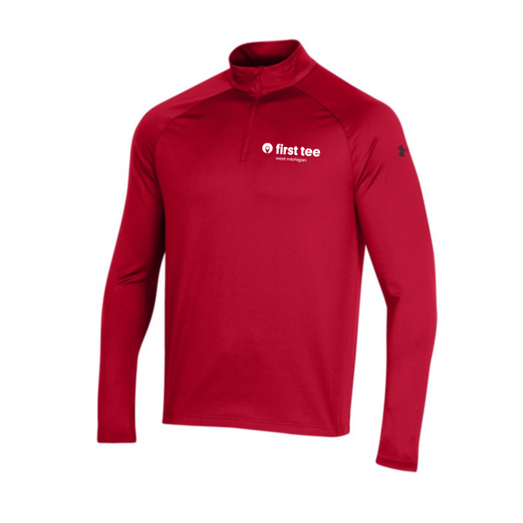 Under Armour 2.0 1/4 Zip Men's - Red (Size Large)