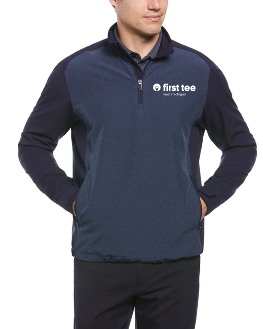 Callaway Heathered Block Quarter Zip Golf Jacket
