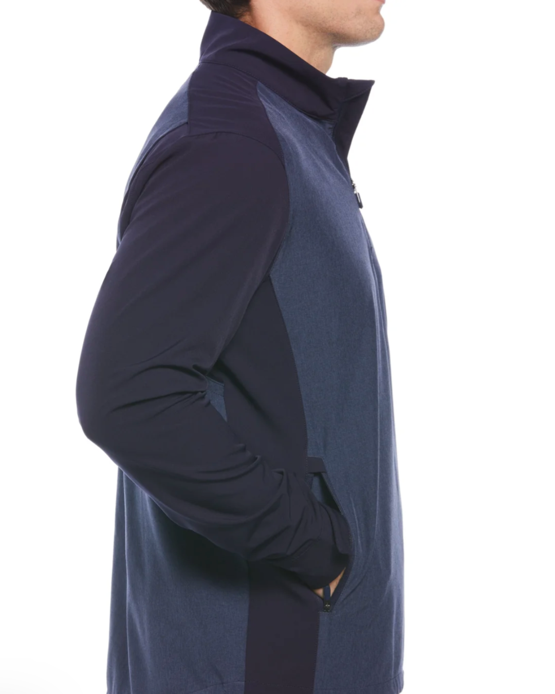 Callaway Heathered Block Quarter Zip Golf Jacket