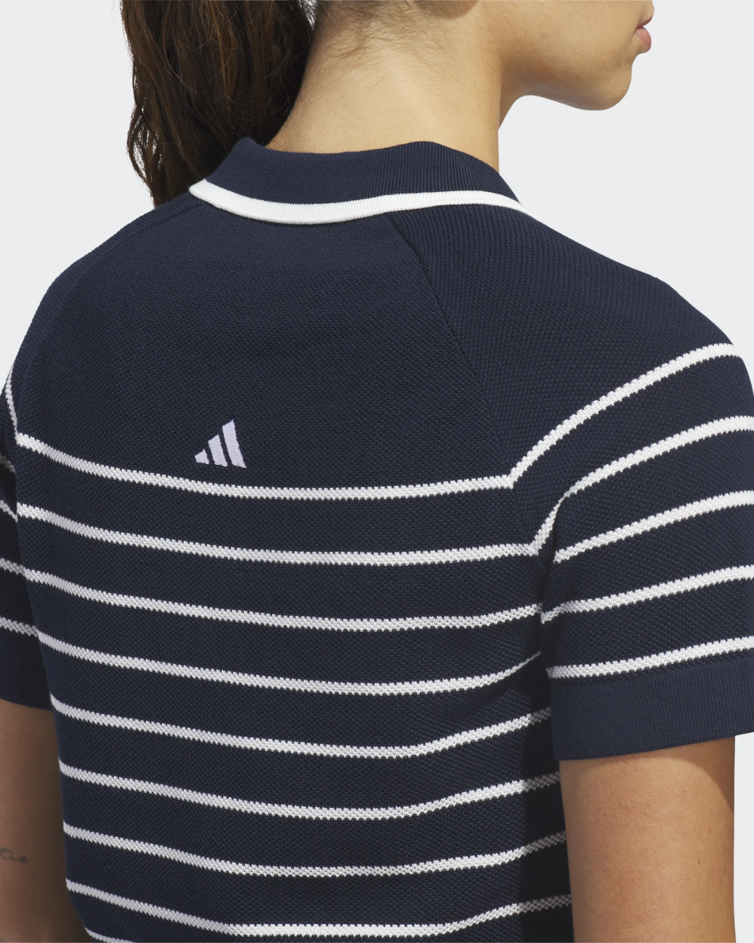 adidas Women's Stripe Knit Polo