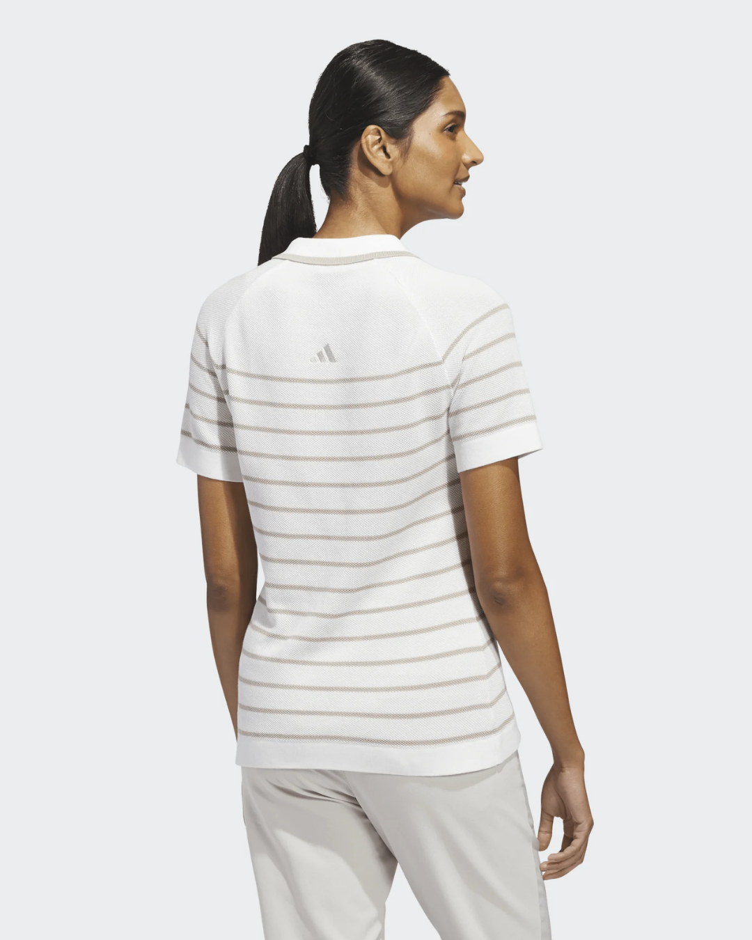 adidas Women's Stripe Knit Polo