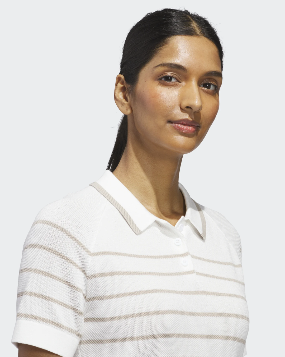 adidas Women's Stripe Knit Polo