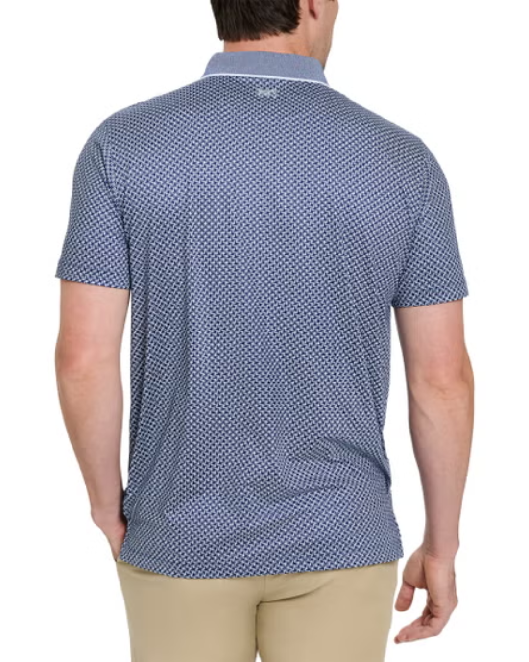 Navy Links Pattern Polo