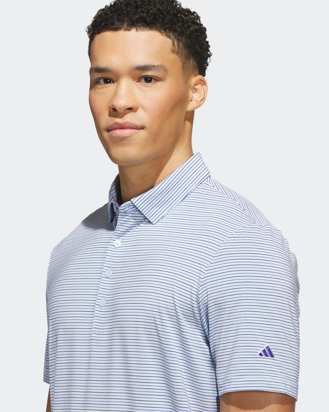 adidas Three Color Stripe Polo