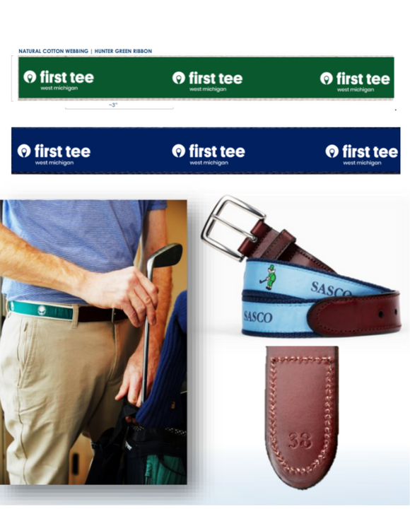 First Tee West Michigan Belt (Green or Navy)