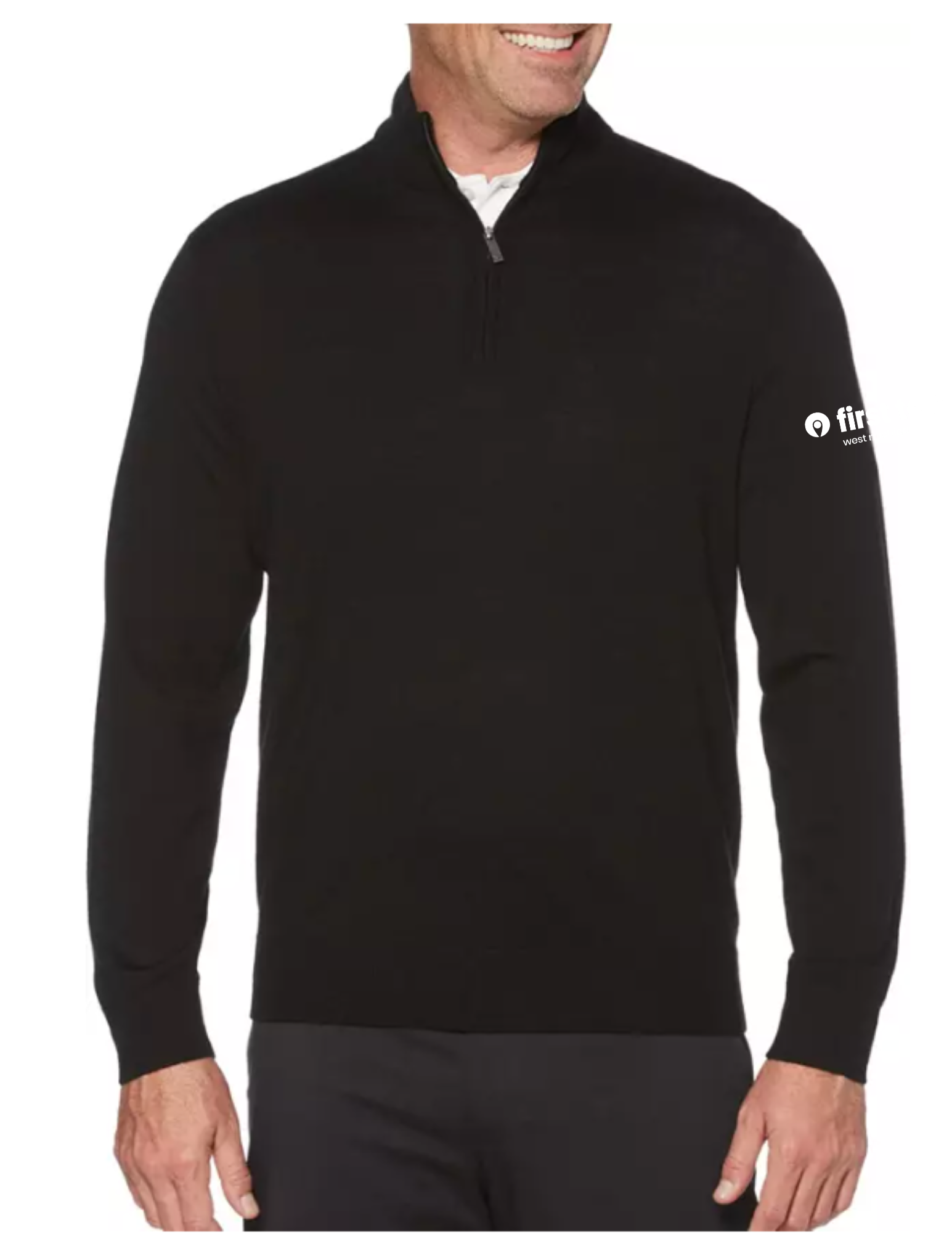 Callaway Thermal 1/4 Zip Mock Merino Sweater (Black or Gray