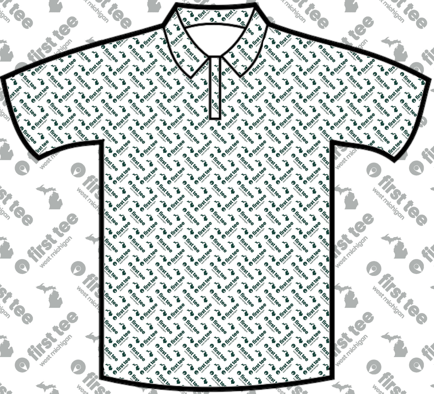 MSU Spartan First Tee Polo