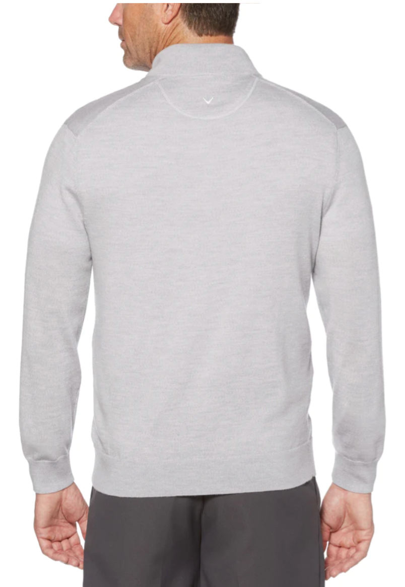 Callaway Thermal 1/4 Zip Mock Merino Sweater (Black or Gray