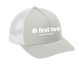 Silver & White Trucker Hat