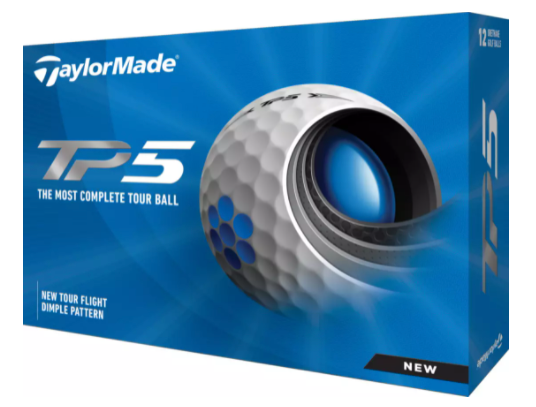 1 Dozen 2021 TaylorMade TP5 Golf Balls