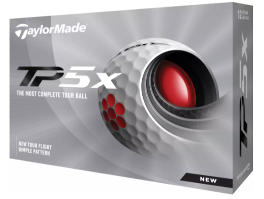 1 Dozen 2021 TaylorMade TP5x Logoed Golf Balls