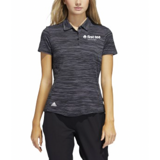 Women's Space Dye Polo - Black